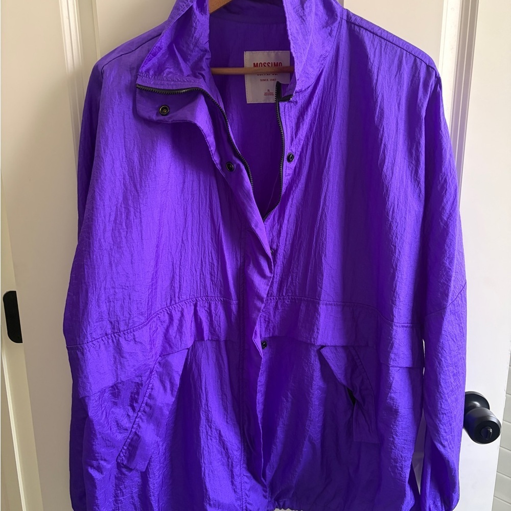 Excellent condition size XL Mossimo Purple Women's Windbreaker. Pockets. - Picture 1 of 9